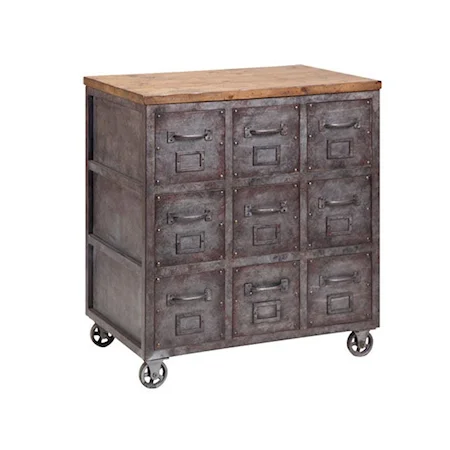 Brownstone Chest w/Drawers